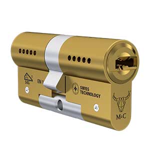 Cilinderslot M&C Condor messing