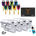 M&C Color plus 7 gelijksluitende cilinders