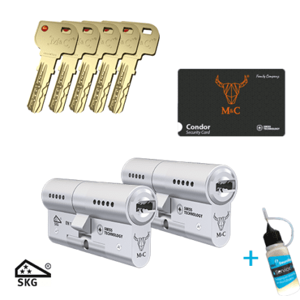 M&C Condor 2 gelijksluitende cilindersloten