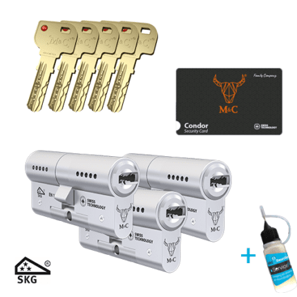 M&C Condor 3 gelijksluitende cilindersloten