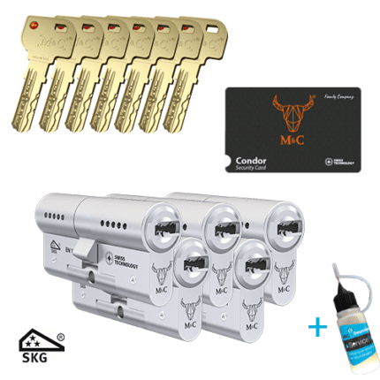 M&C Condor 5 gelijksluitende cilindersloten