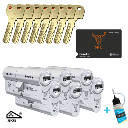 M&C Condor 6 gelijksluitende cilindersloten