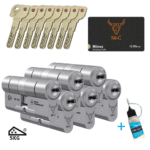 M&C Minos set 6 gelijksluitende cilindersloten