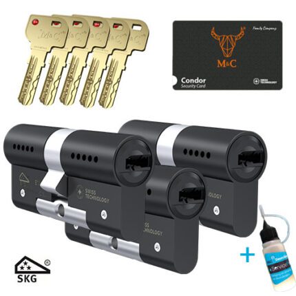 M&C Condor zwart set 3