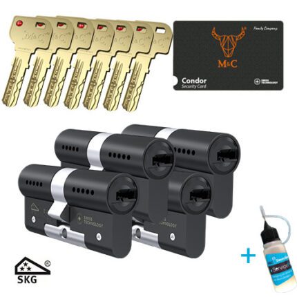 M&C Condor zwart set 4