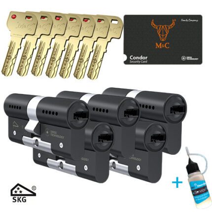 M&C Condor zwart set 5