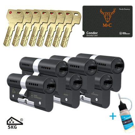 M&C Condor zwart set 6