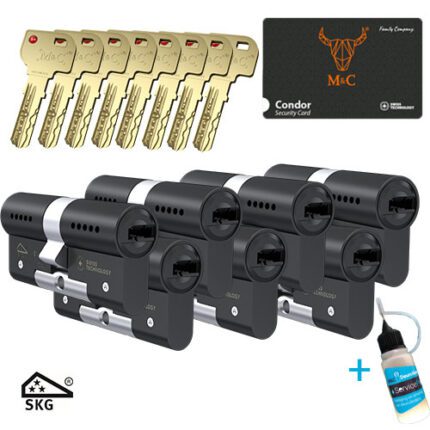 M&C Condor zwart set 7