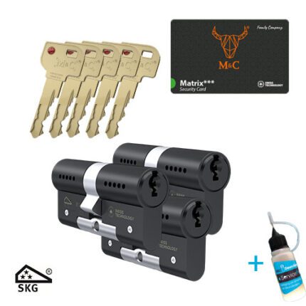 M&C Matrix zwart set 3