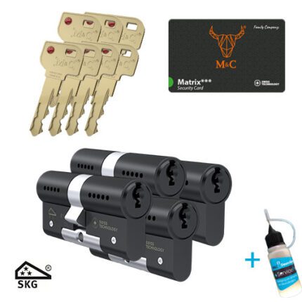 M&C Matrix zwart set 4