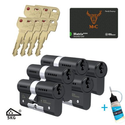 M&C Matrix zwart set 5
