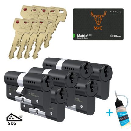 M&C Matrix zwart set 6