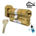 M&C Minos knop messing