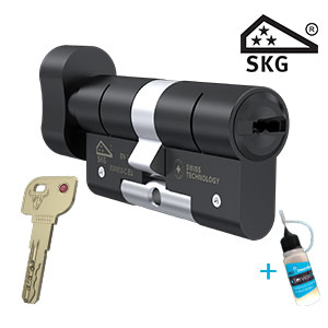 M&C Minos knop zwart