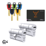 2 Gelijksluitende cilinders M&C Color plus