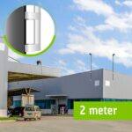 Cameramast met muurbeugel 2,3 of 4 meter